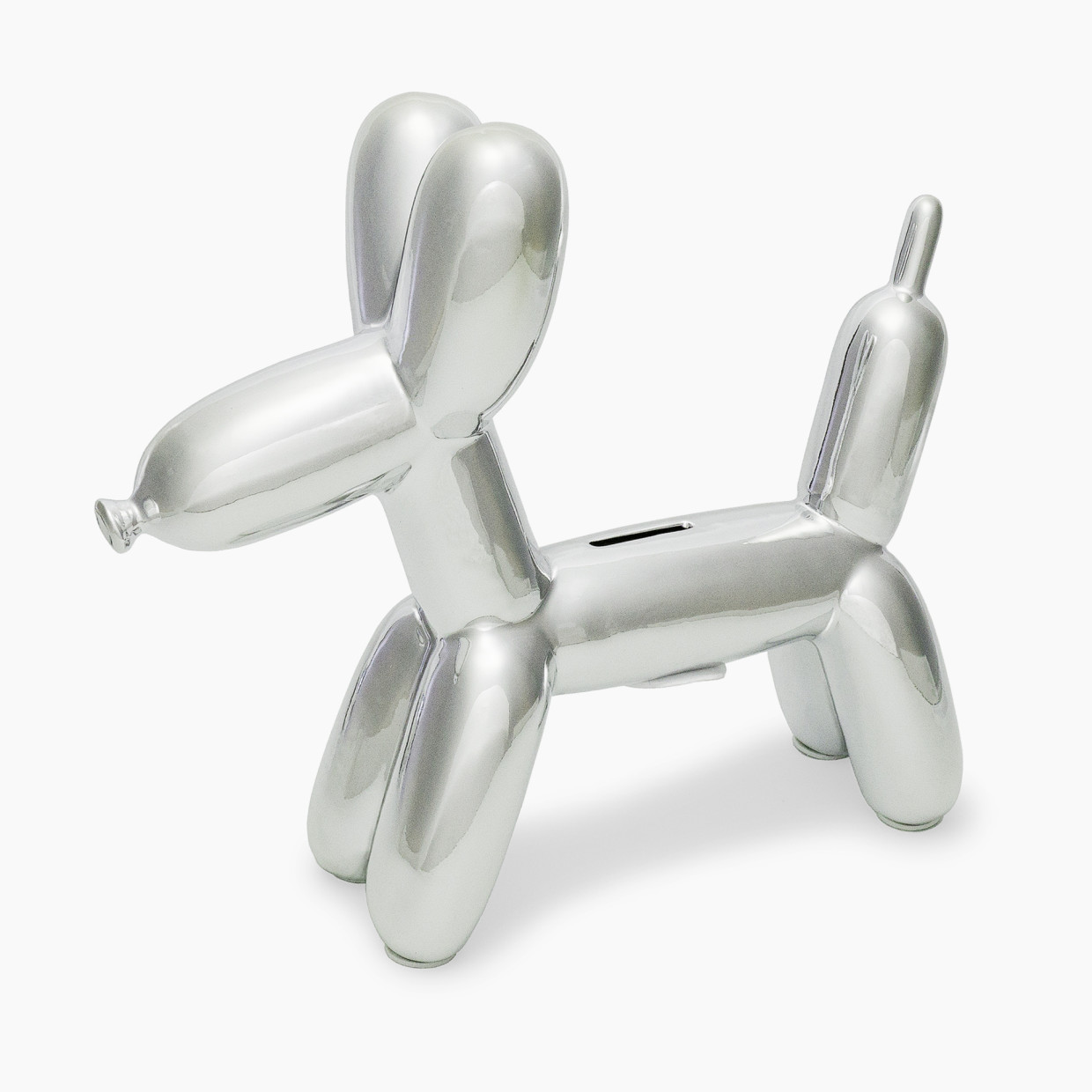 Made by Humans 2 Balloon Money Bank - Silver Dog.