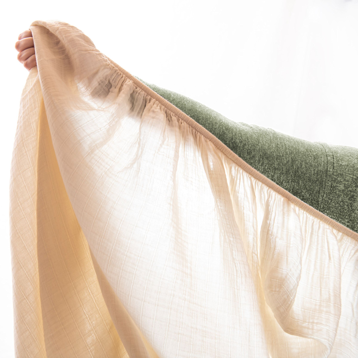 Naturepedic Organic Breathable Muslin Crib Sheets - Natural.