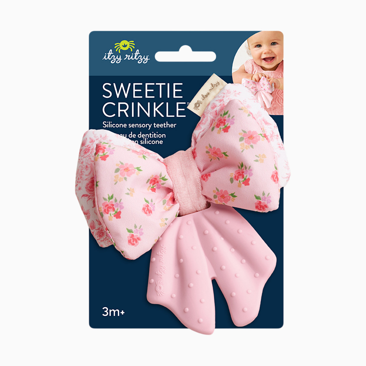 Itzy Ritzy Crinkle Bow Teether.