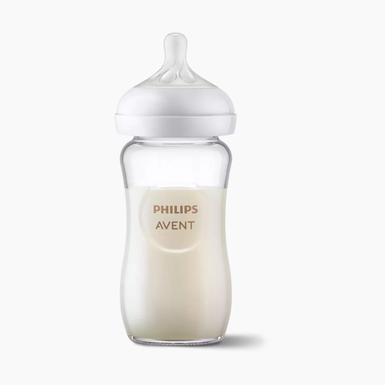 Philips Avent Glass Natural Baby Bottle with Natural Response Nipple - 8 Oz, 3.
