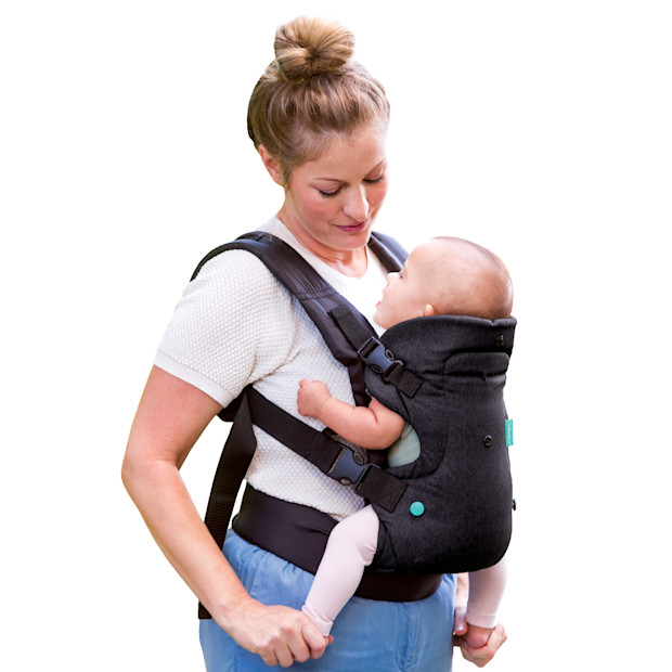 Infantino Infantino Baby Carrier, 4-in-1 Convertible, 8-32 lb, Black with Adjustable Support - $33.97.