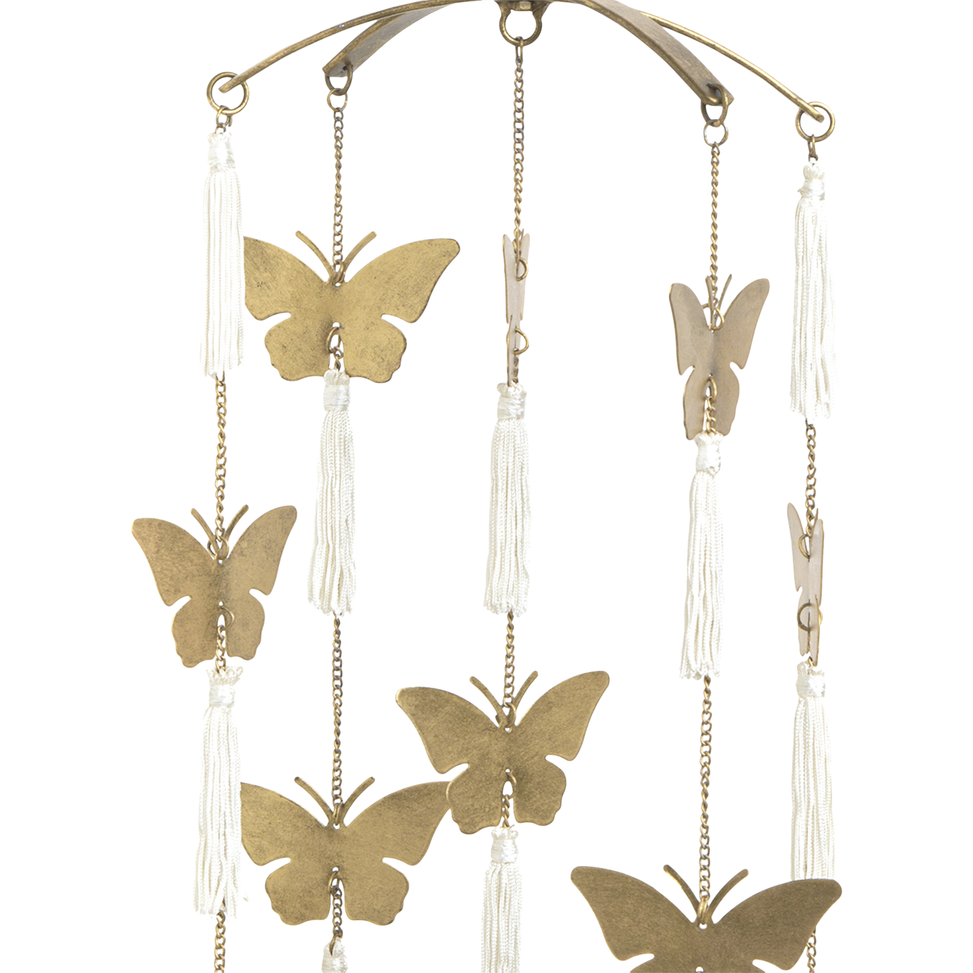 Crane Baby Butterfly Brass Finish Ceiling Hanging.