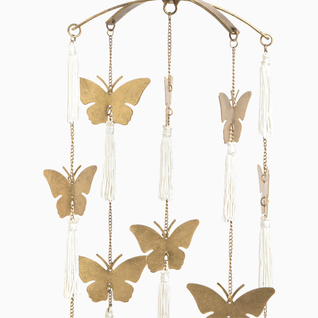 Crane Baby Butterfly Brass Finish Ceiling Hanging.