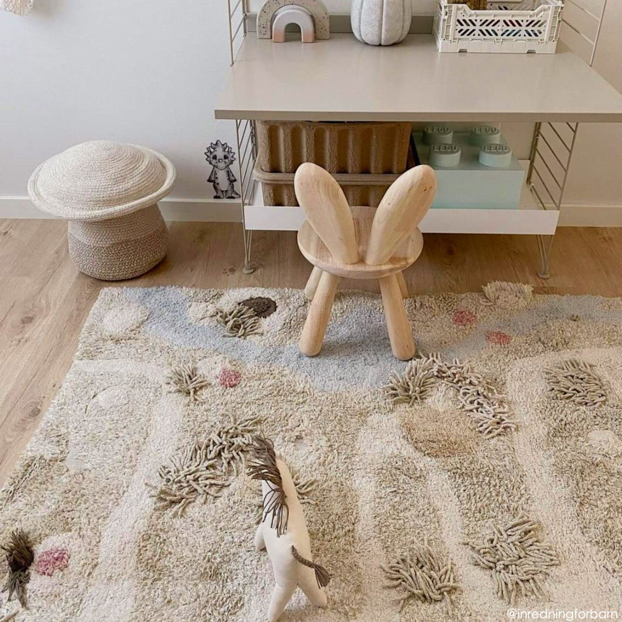 Lorena Canals Mushroom Basket - Mama.