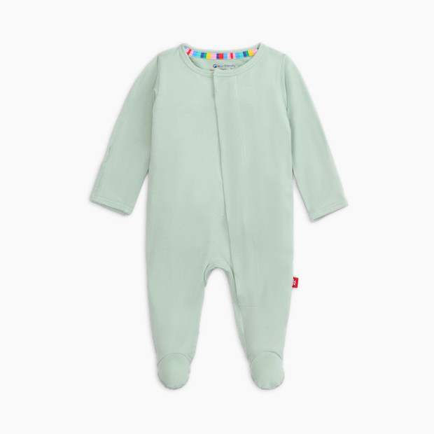 Magnetic Me Modal Magnetic Footie - Sea Foam, Newborn.