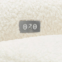Close-up of electrical/controls plate on chair