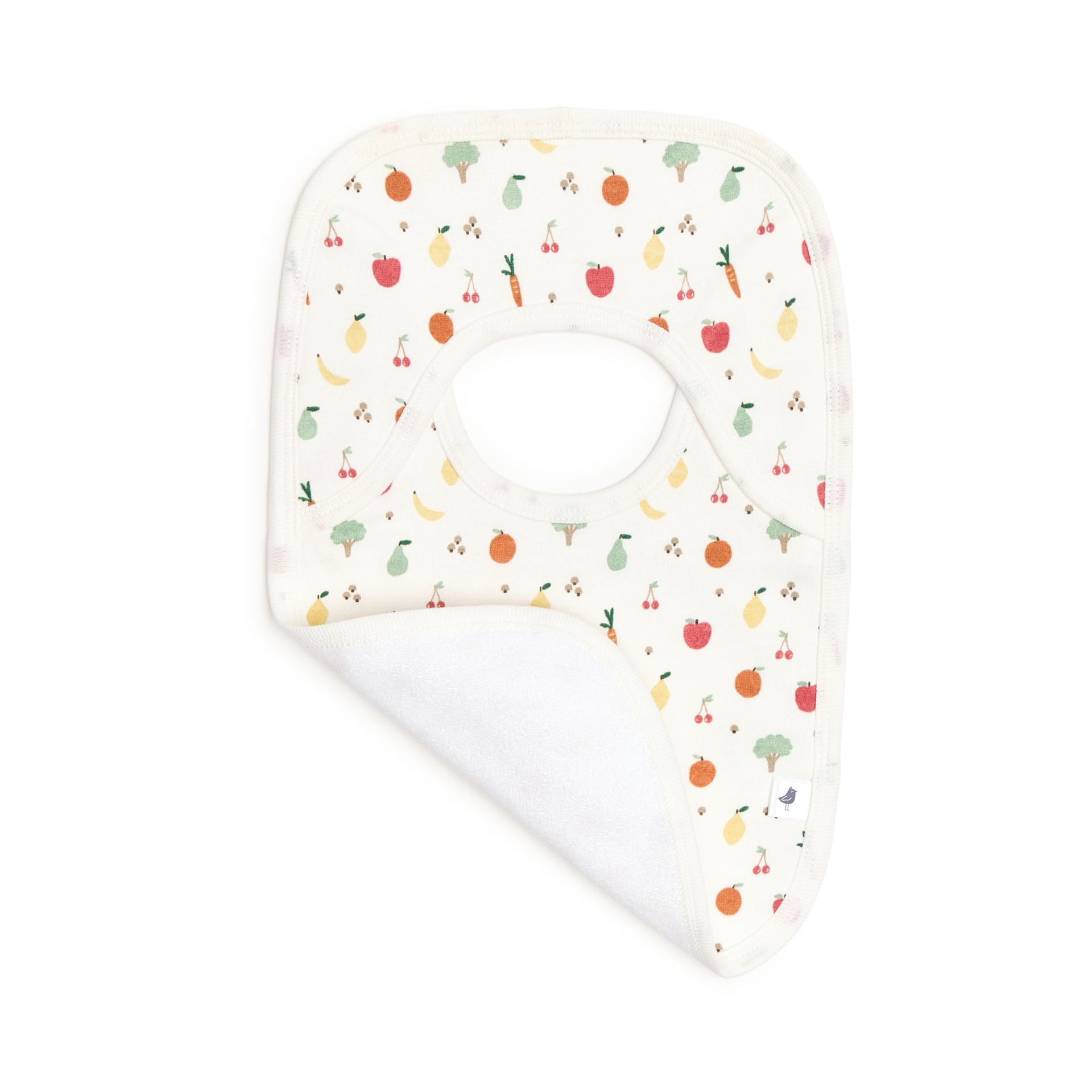 Small Story Organic Cotton Lap Shoulder Bib (4 Pack) - Veggie Garden.