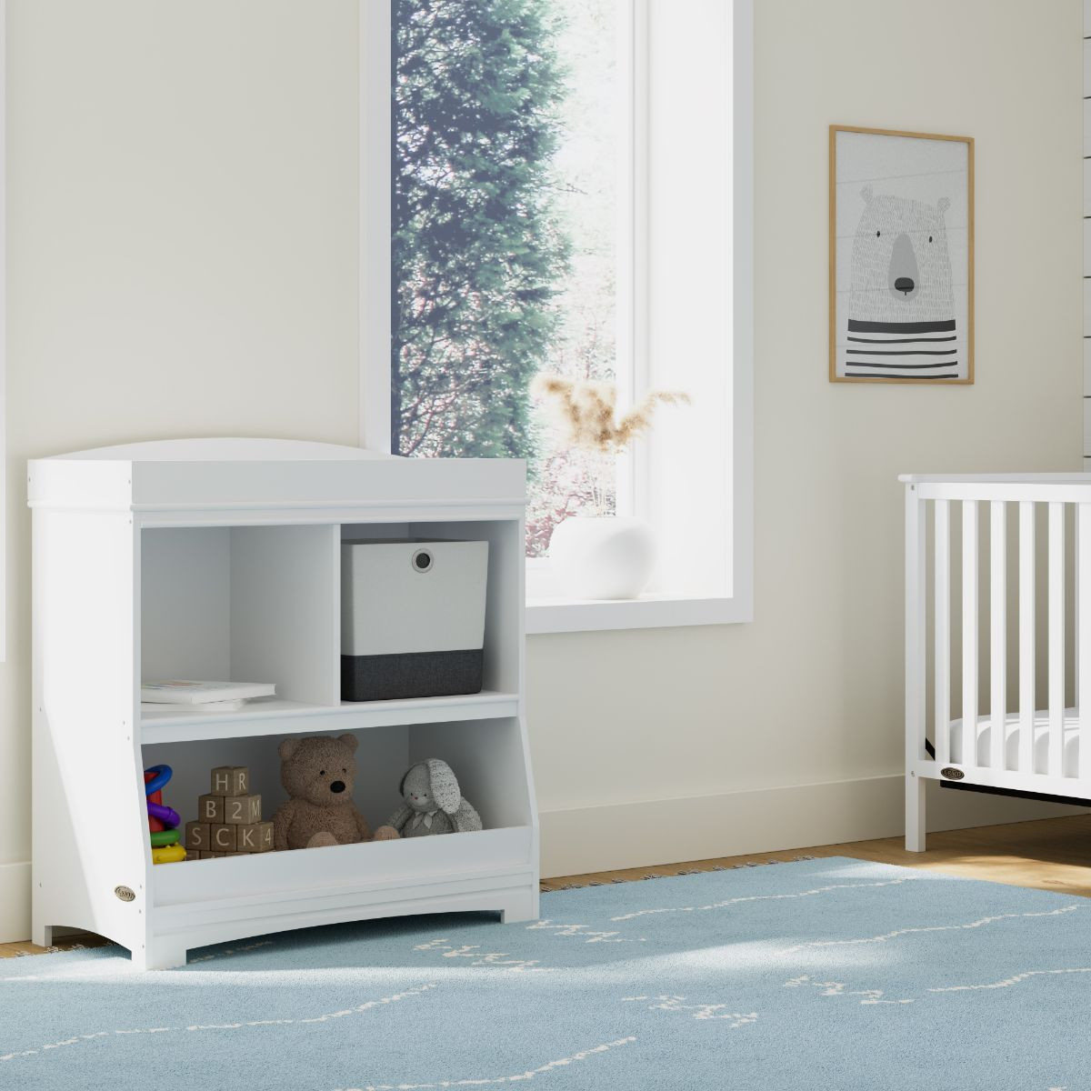 Graco Benton Changing Table with Removable Topper - White.
