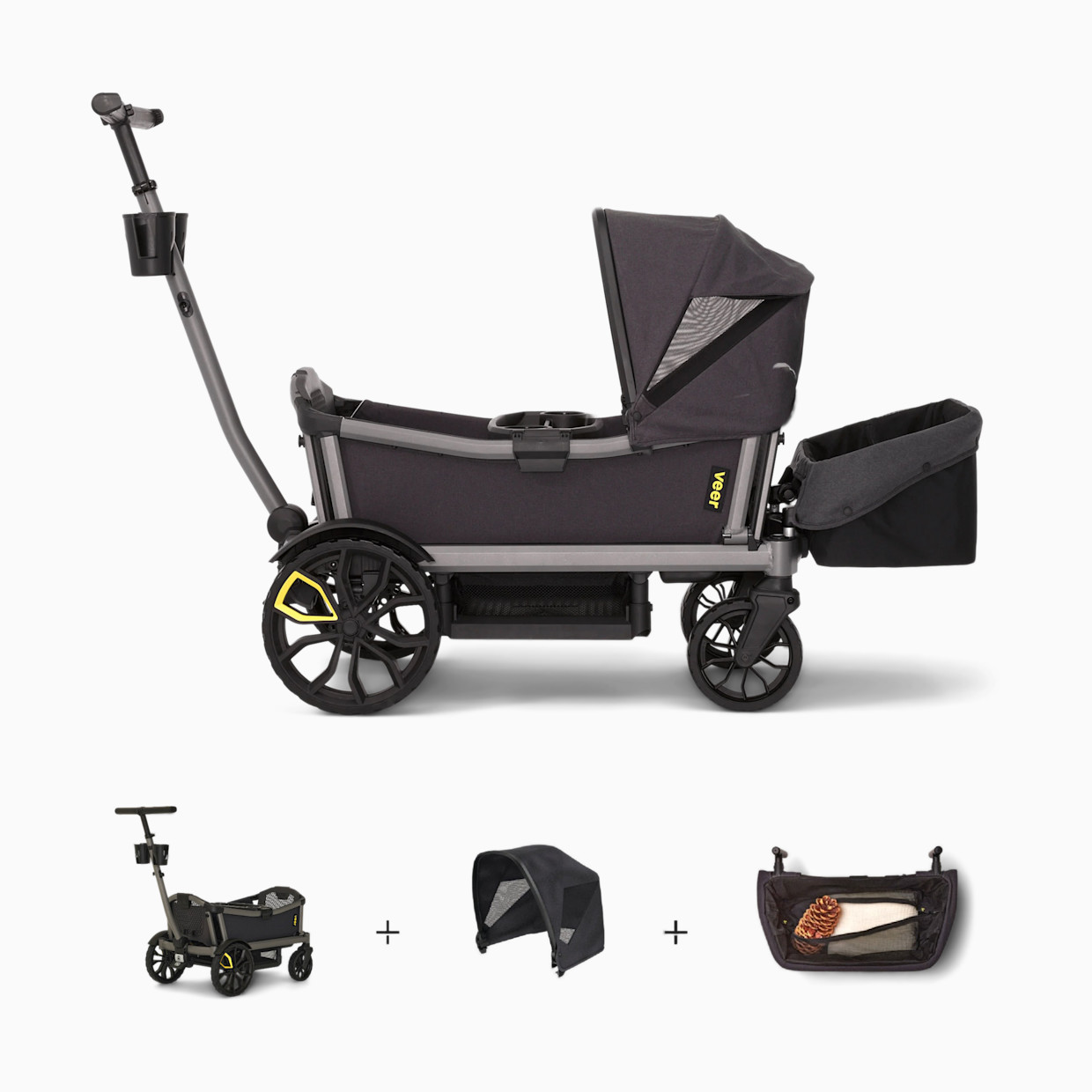 Veer Cruiser City Essentials Bundle - Heather Gray.