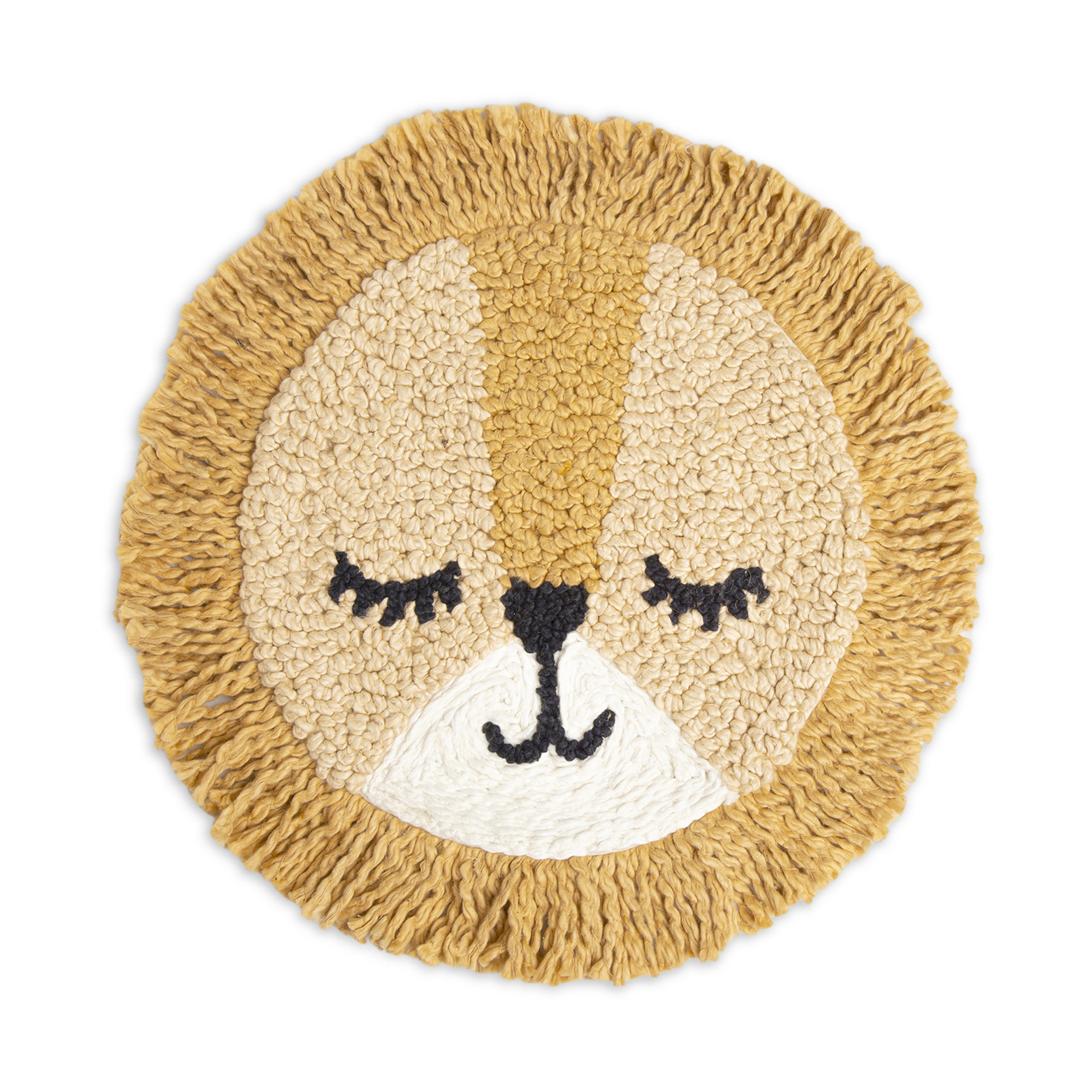 Crane Baby Embroidered Round Pillow.