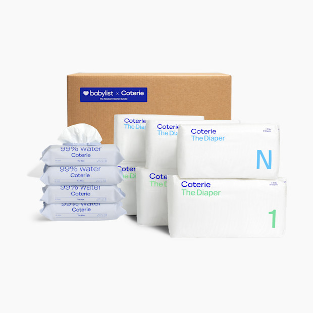 Coterie Newborn Diaper & Wipes Starter Bundle.