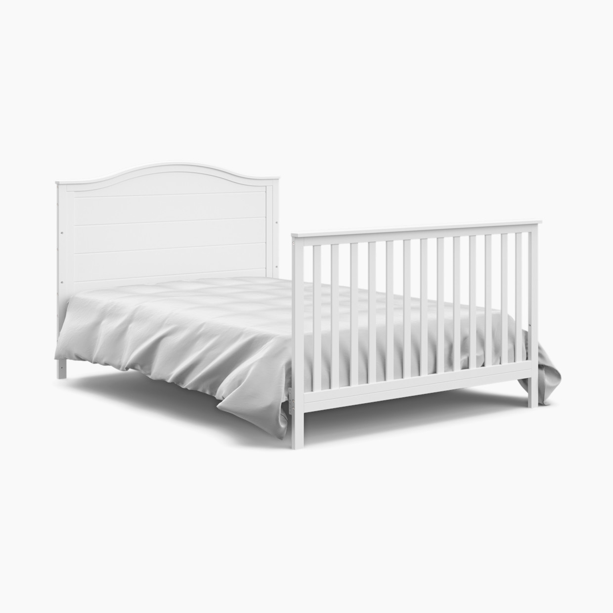Storkcraft Moss 4-in-1 Convertible Crib with Drawer - White.