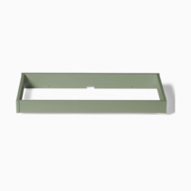 Olive green changing topper frame with open bottom