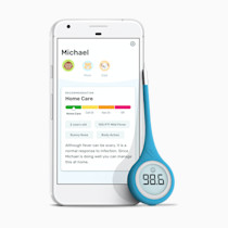 Kinsa Smart,Fever, Digital Medical Baby, Kid and Adult Termometro - Accurate, Fast, FDA Cleared Thermometer for Oral, Armpit or Rectal Temperature Reading - QuickCare