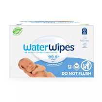 WaterWipes Sensitive+ Newborn & Baby Wipes, 3-In-1 Cleans, Cares, Protects, 99.9% Water, Unscented & Hypoallergenic, 720 Count (12 Packs)