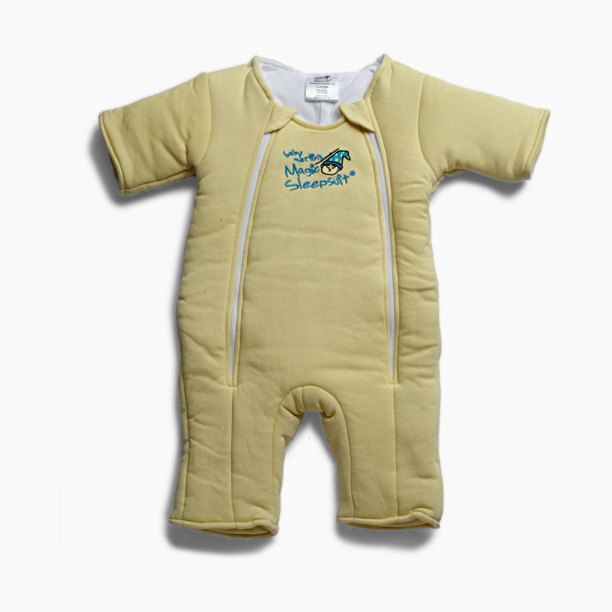 Baby Merlin's Magic Sleepsuit Cotton Swaddle Transition Product - Yellow, 3-6 Months.