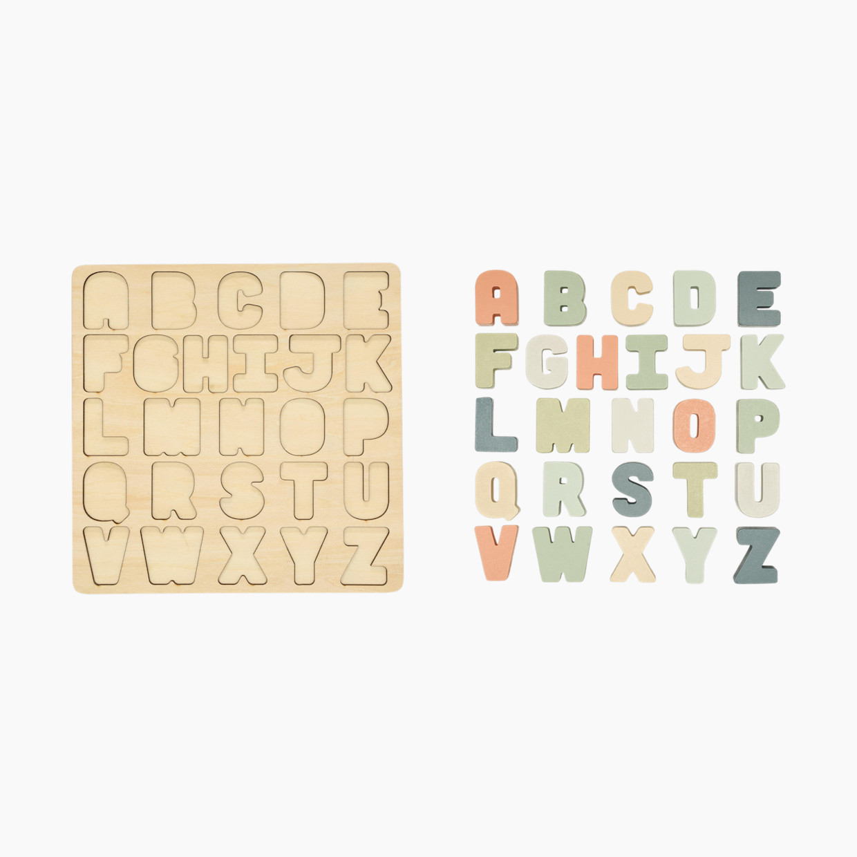 Pearhead Wooden Alphabet Puzzle Board.