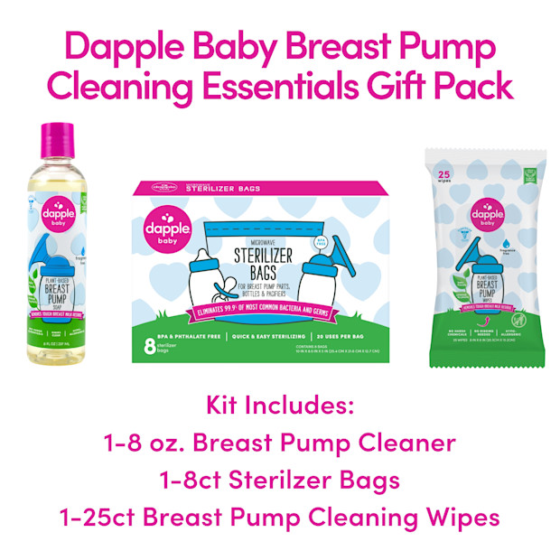 Dapple Breast Pump Cleaning Essentials Gift Set.