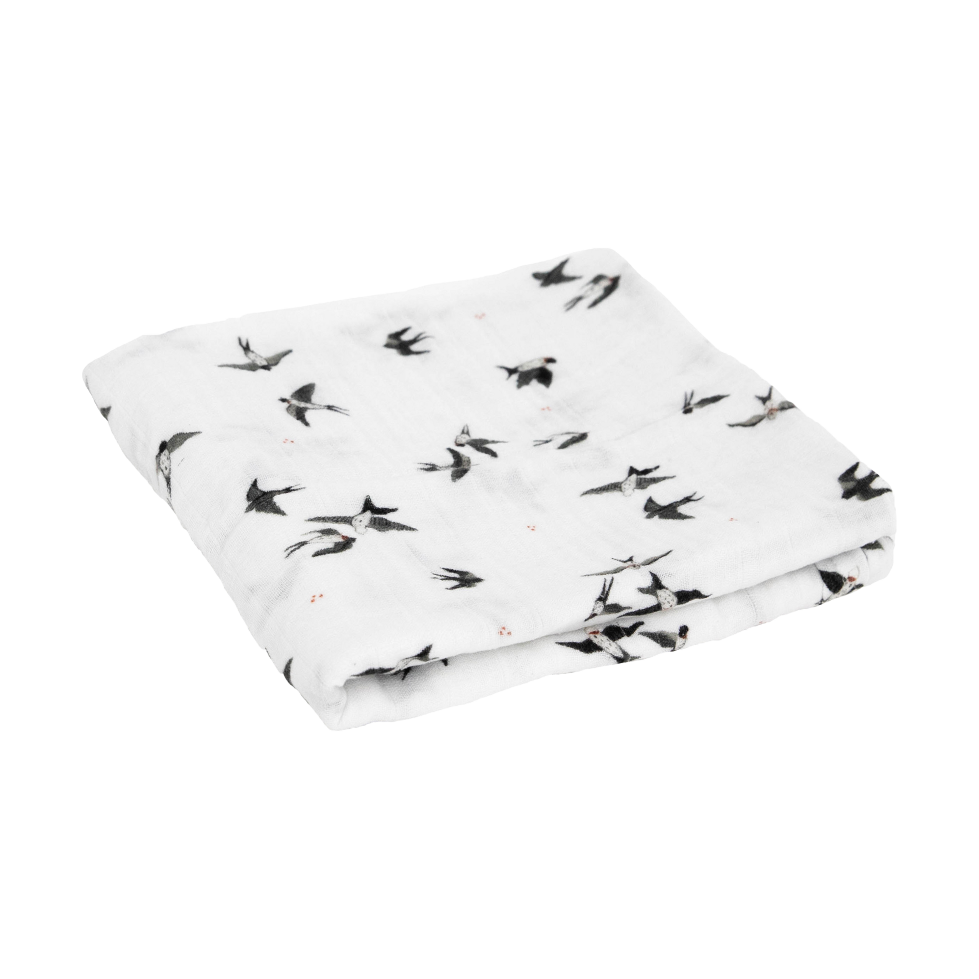 Little Unicorn Organic Cotton Muslin Swaddle Blanket Swallows, Large