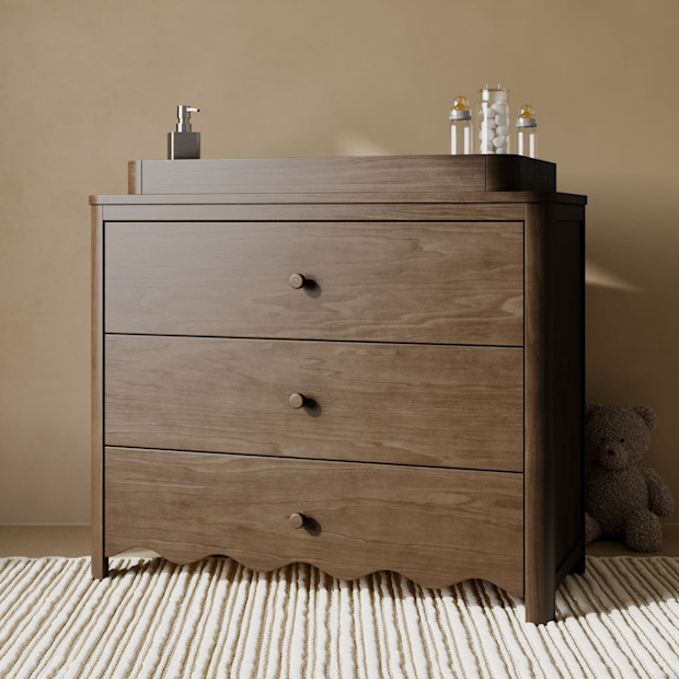 Storkcraft Casablanca 3 Drawer Chest with Removable Changing Table Topper.