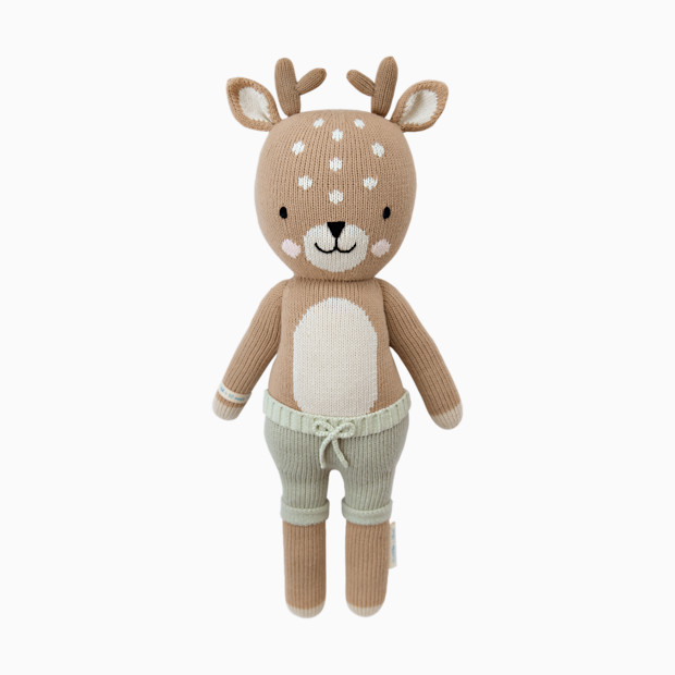 cuddle+kind Hand-Knit Doll - Elliott The Fawn, Little 13''.