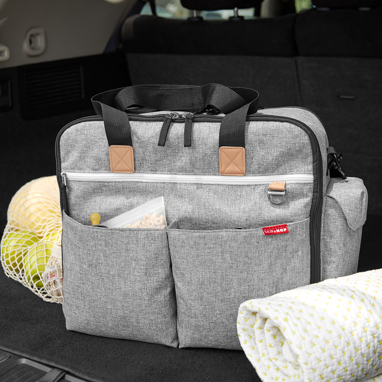 Skip Hop Duo Weekender - Grey Melange.