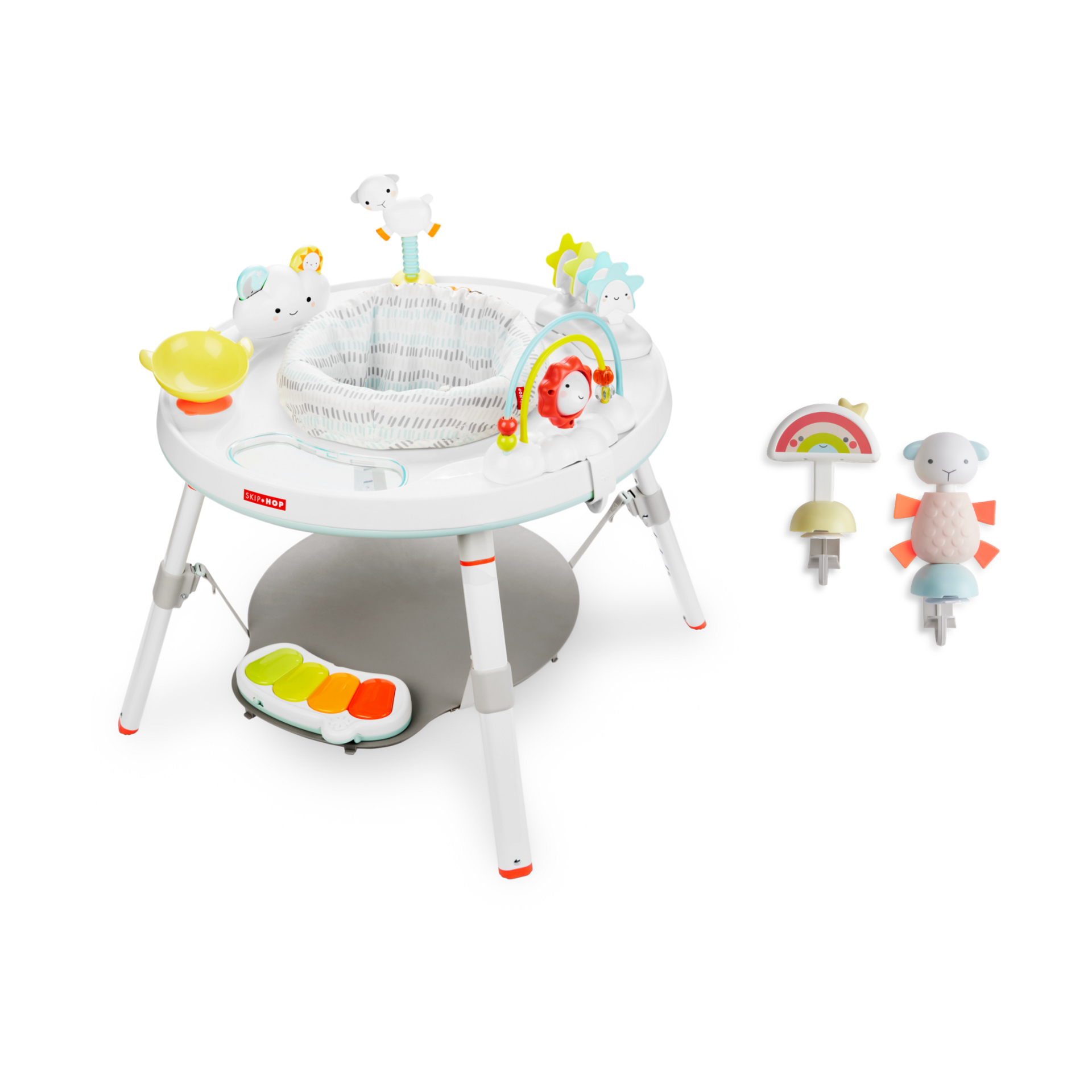 Skip Hop Silver Lining Cloud 3-Stage Activity Center and Toy Bundle.