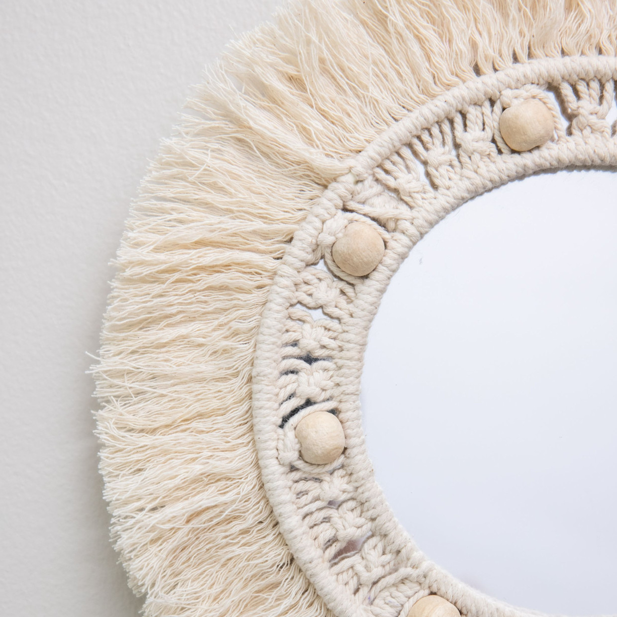 Crane Baby Willow 3-pc. Mirror Macrame Wall Hangings - Natural.