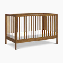 DaVinci Birdie 3-in-1 Convertible Baby Crib with Wooden Toddler Bed & Daybed Conversion - Easy to Assemble & GREENGUARD Gold Certified - 4 Adjustable Mattress Heights - Walnut