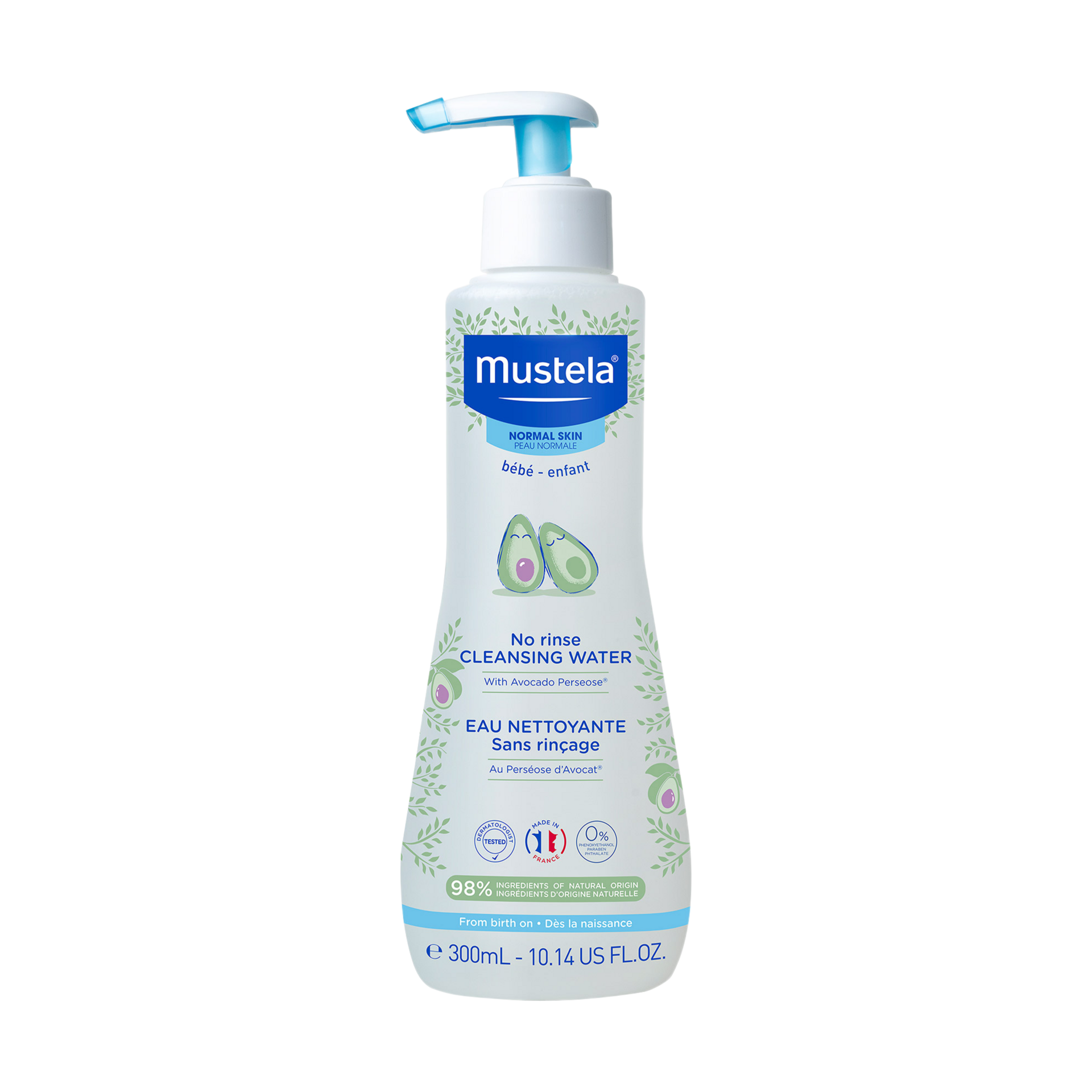 Mustela No Rinse Micellar Cleansing Water.