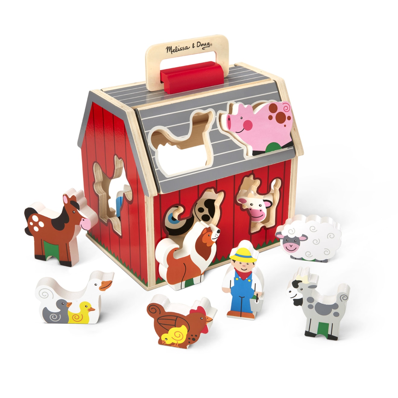 Melissa & Doug Take-Along Sorting Barn.