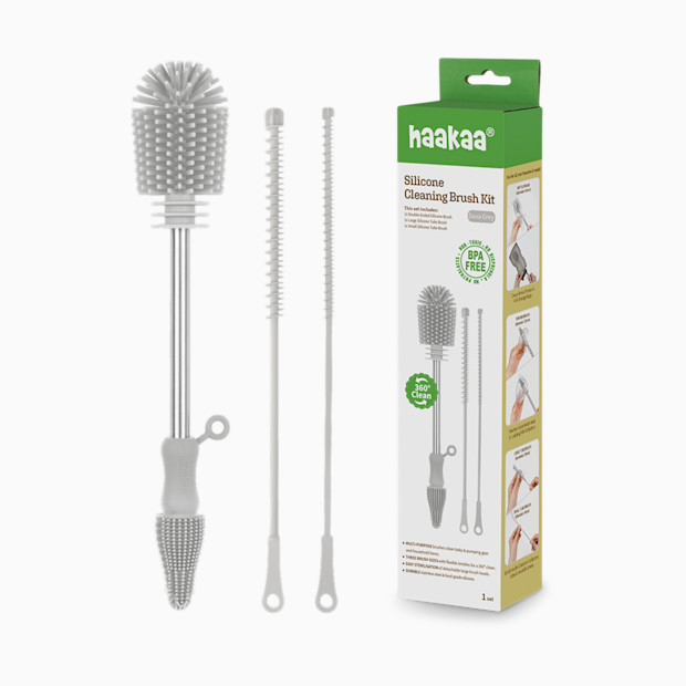 Haakaa Silicone Cleaning Brush Kit.
