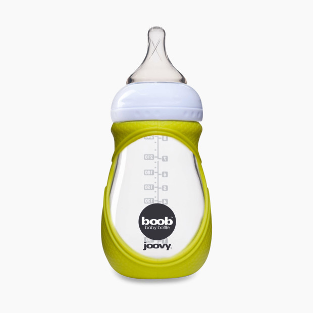 Joovy Boob Glass Bottle & Silicone Sleeve - Green, 8 Oz.
