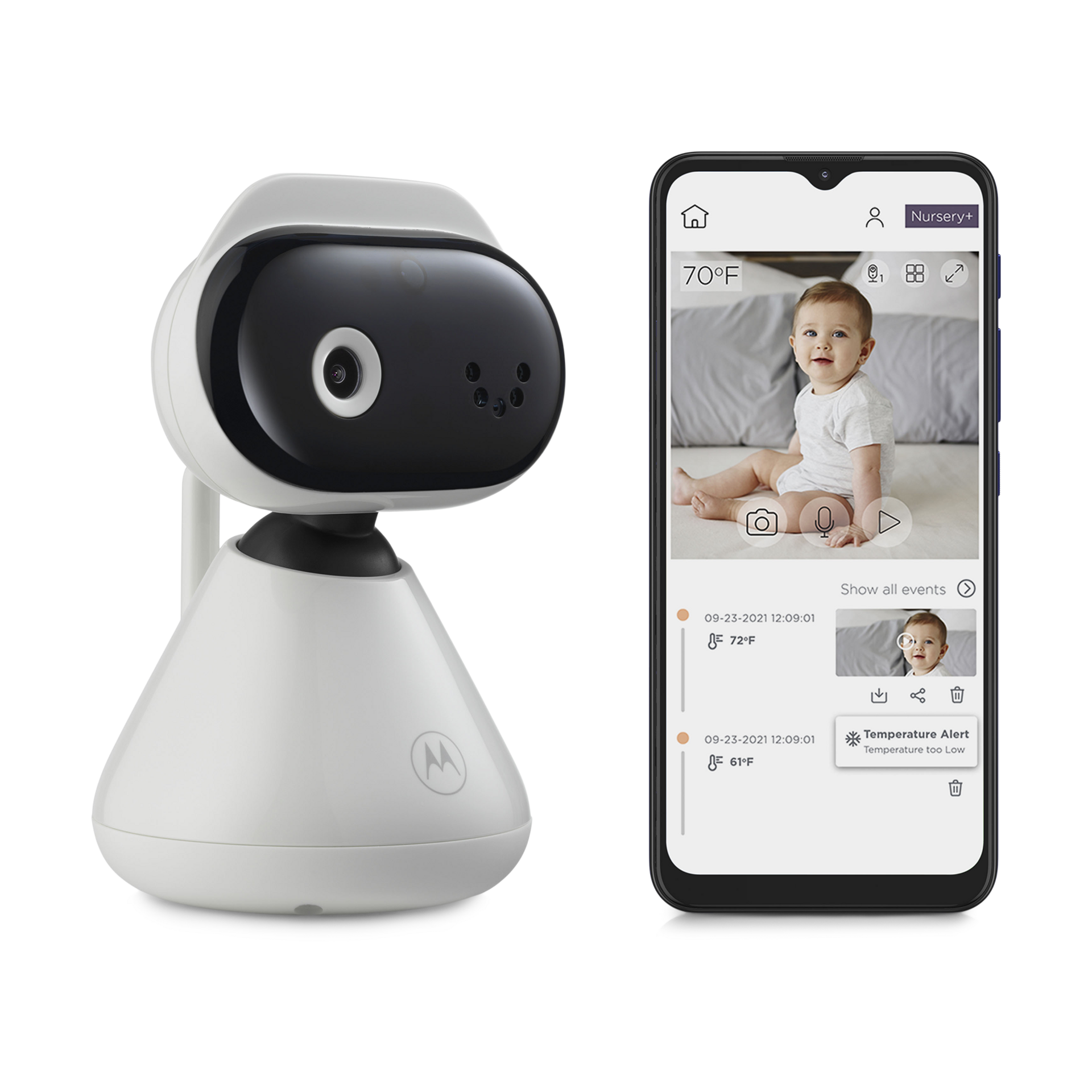 Motorola PIP1000 Connect 1080p Manual Pan/Tilt Video Baby Camera.