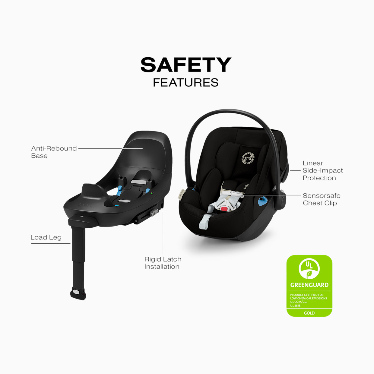 Cybex Balios S Lux + Cloud G Pro Travel System - Moon Black.