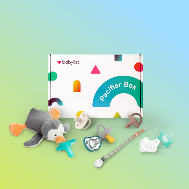 Babylist Pacifier Try-It Box (7 Pacifiers + 1 Clip).