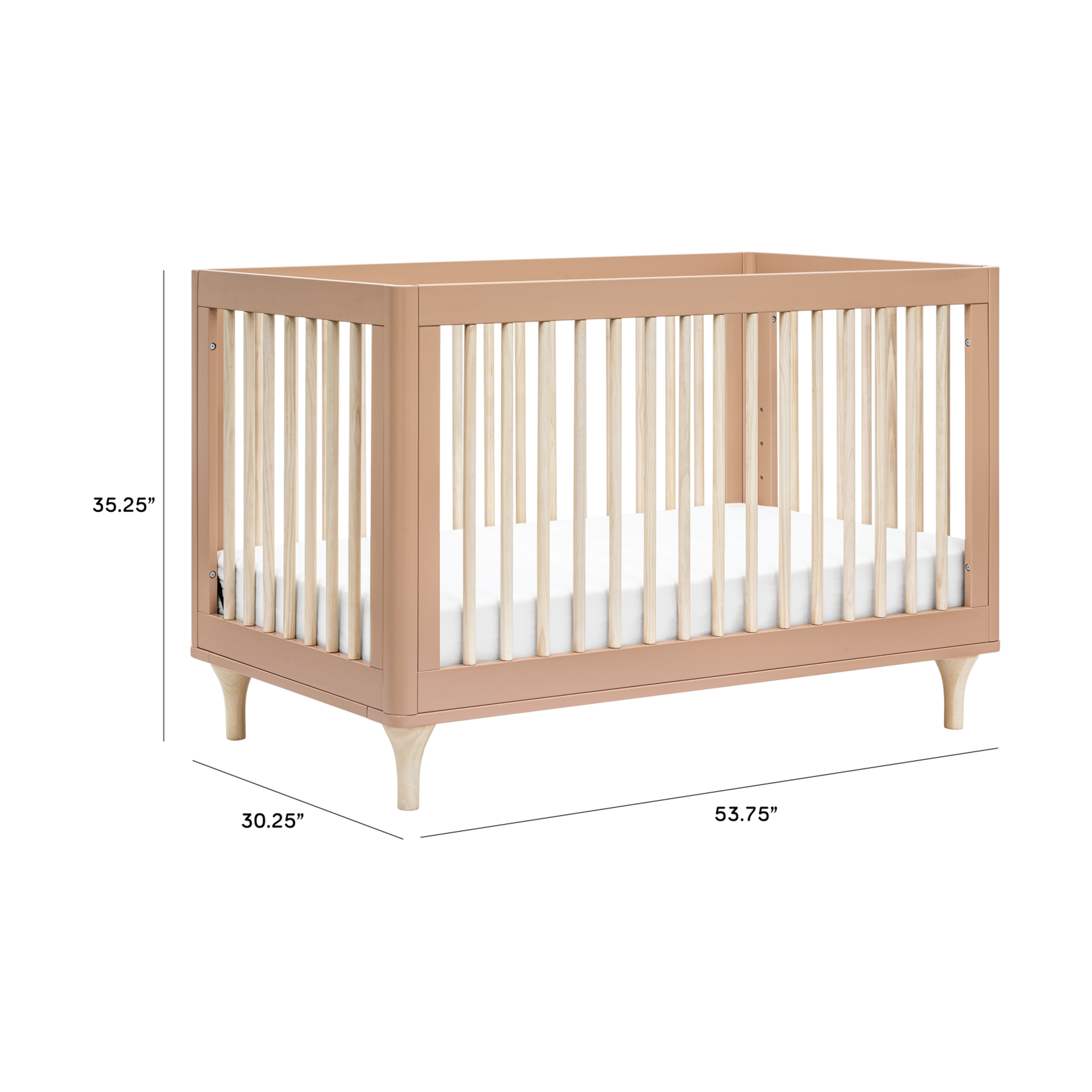 babyletto Lolly 3in1 Convertible Crib with Toddler Bed Conversion Kit