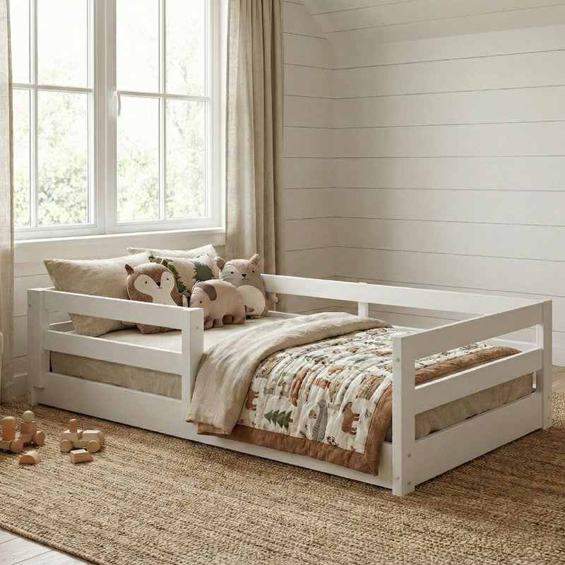 Ebern Designs Montessori Toddler Floor Bed.