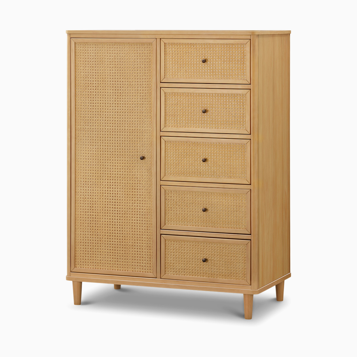 Namesake Marin with Cane Assembled Chifforobe - Honey/Honey Cane.