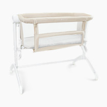 Baby Delight Beside Me Wink Bassinet | Bedside Sleeper | 7-Position Height Adjustment | Organic Oat
