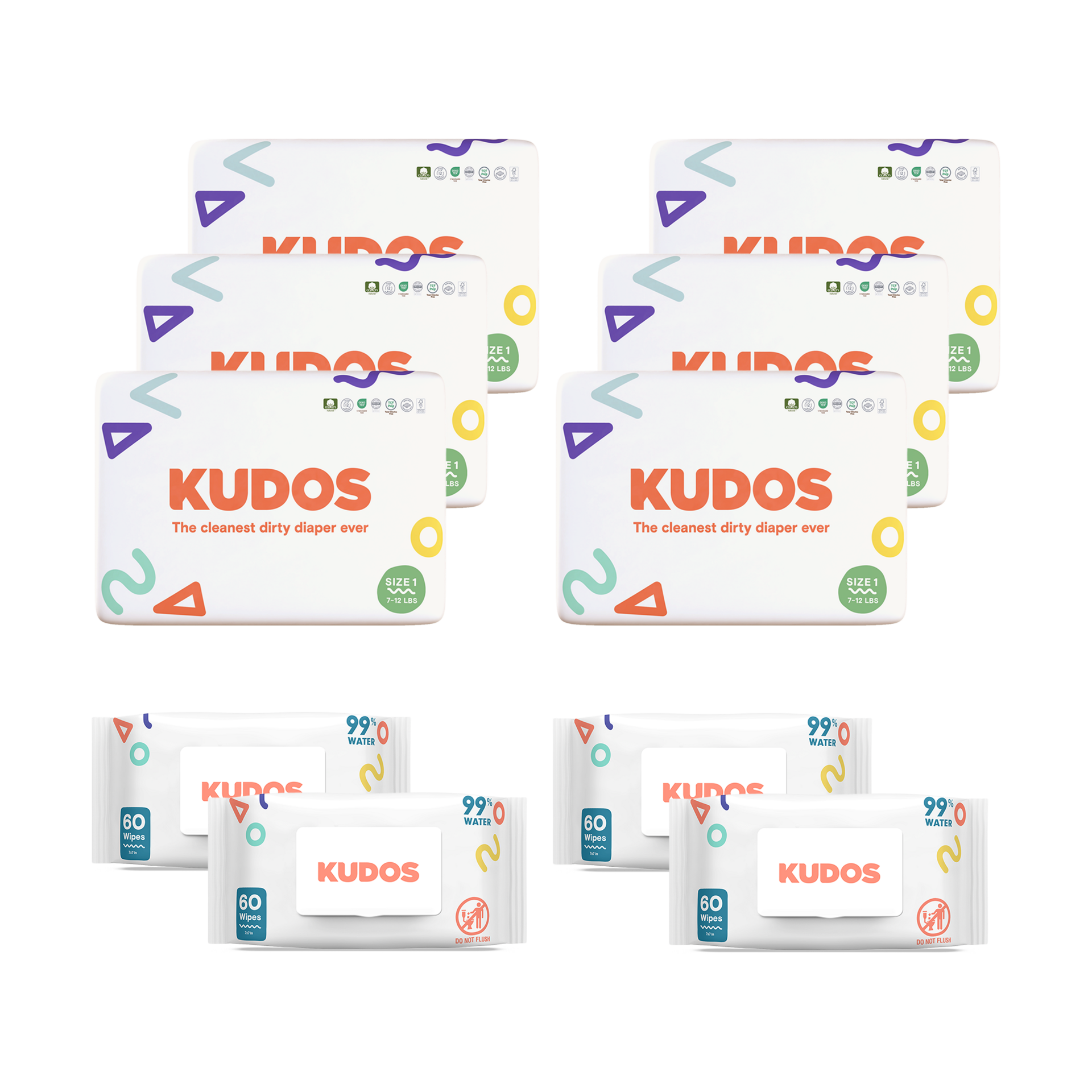 Kudos Diapers & Wipes Starter Bundle.
