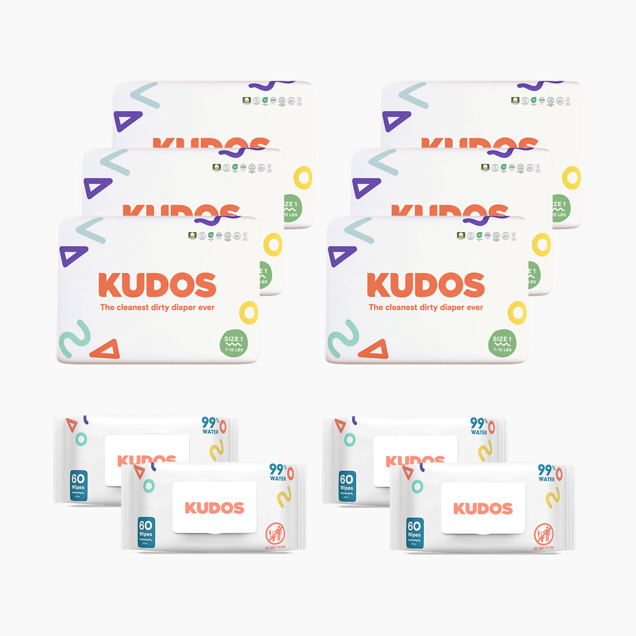 Kudos Diapers & Wipes Starter Bundle.