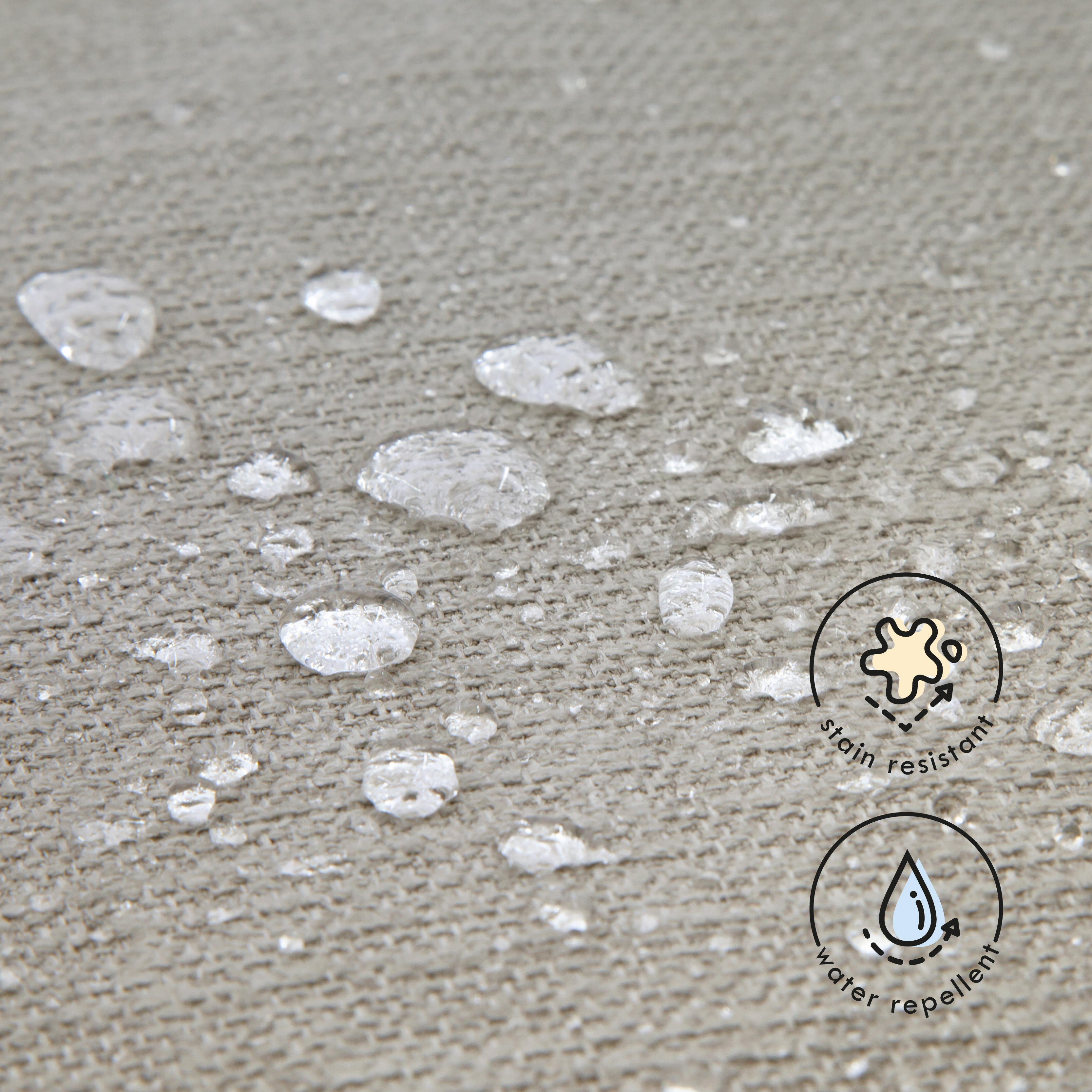 daVinci Universal Gliding Ottoman - Performance Grey Linen.