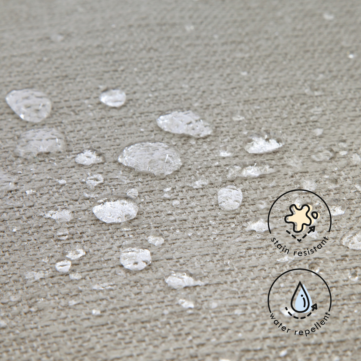 daVinci Universal Gliding Ottoman - Performance Grey Linen.