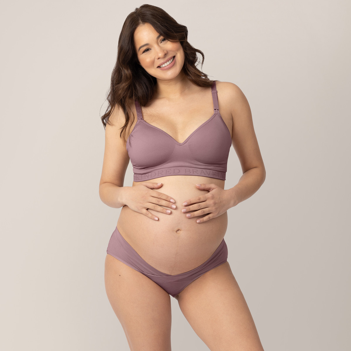 Kindred Bravely Under-the-Bump Maternity Bikini Underwear (5-Pack) - Pastels, 1X.
