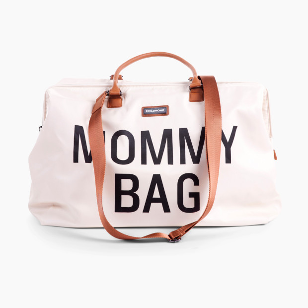 Childhome Mommy Bag, XL Diaper Bag - Off White & Black.