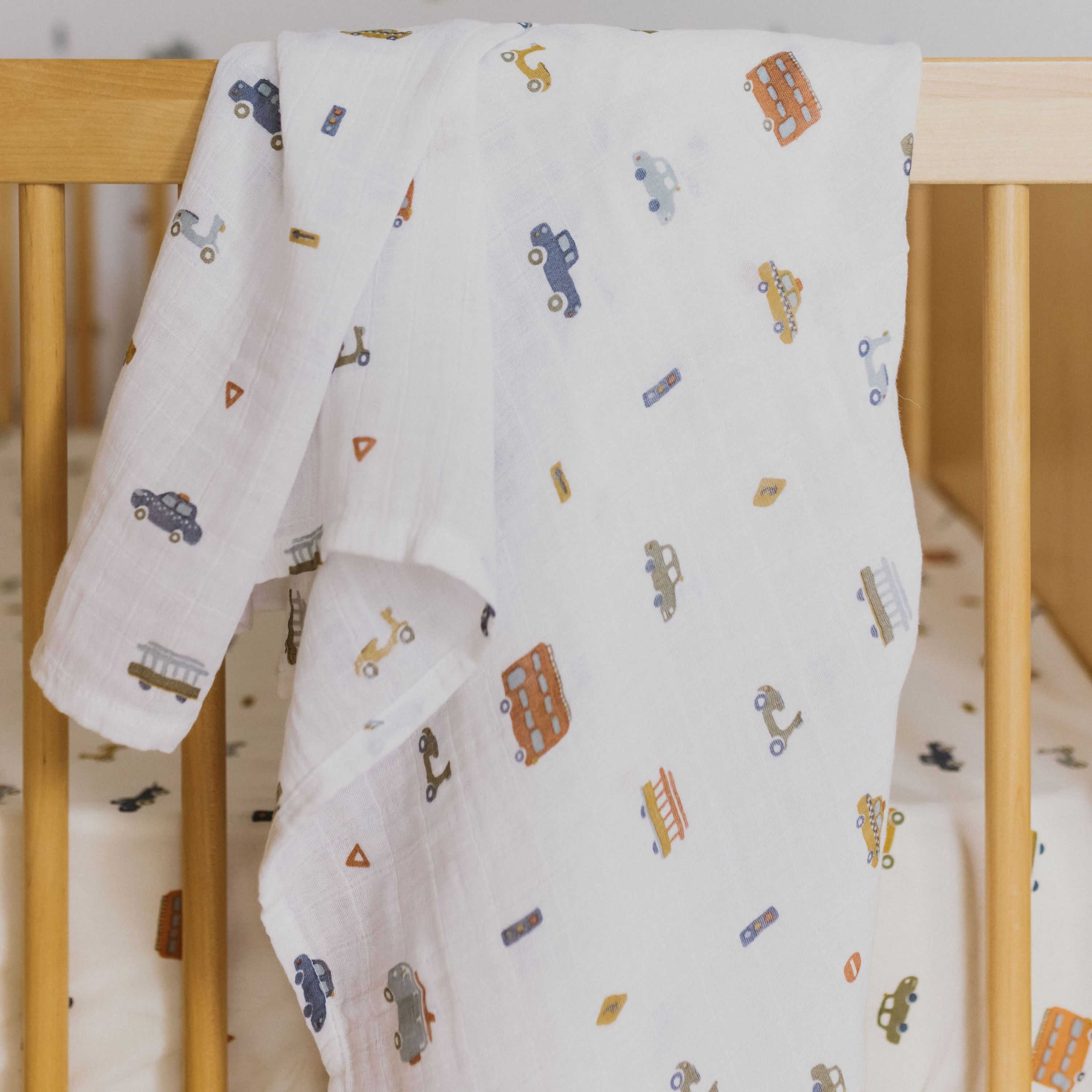 Pehr Brushed Organic Cotton Crib Sheet Rush Hour Babylist Shop
