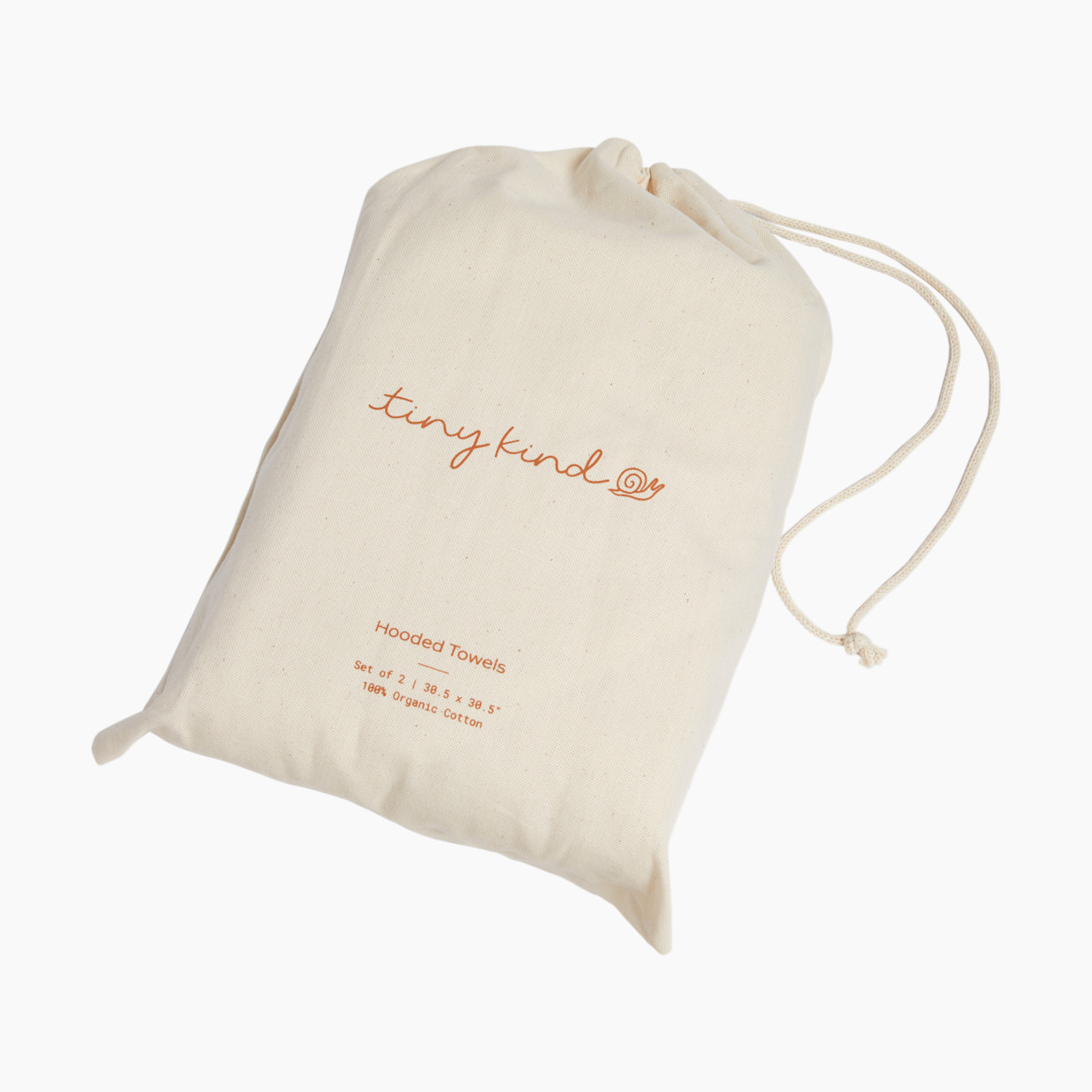 Tiny Kind Organic Hooded Towel 2-Pack - Desert Sage/Antique White, 0-24 M.