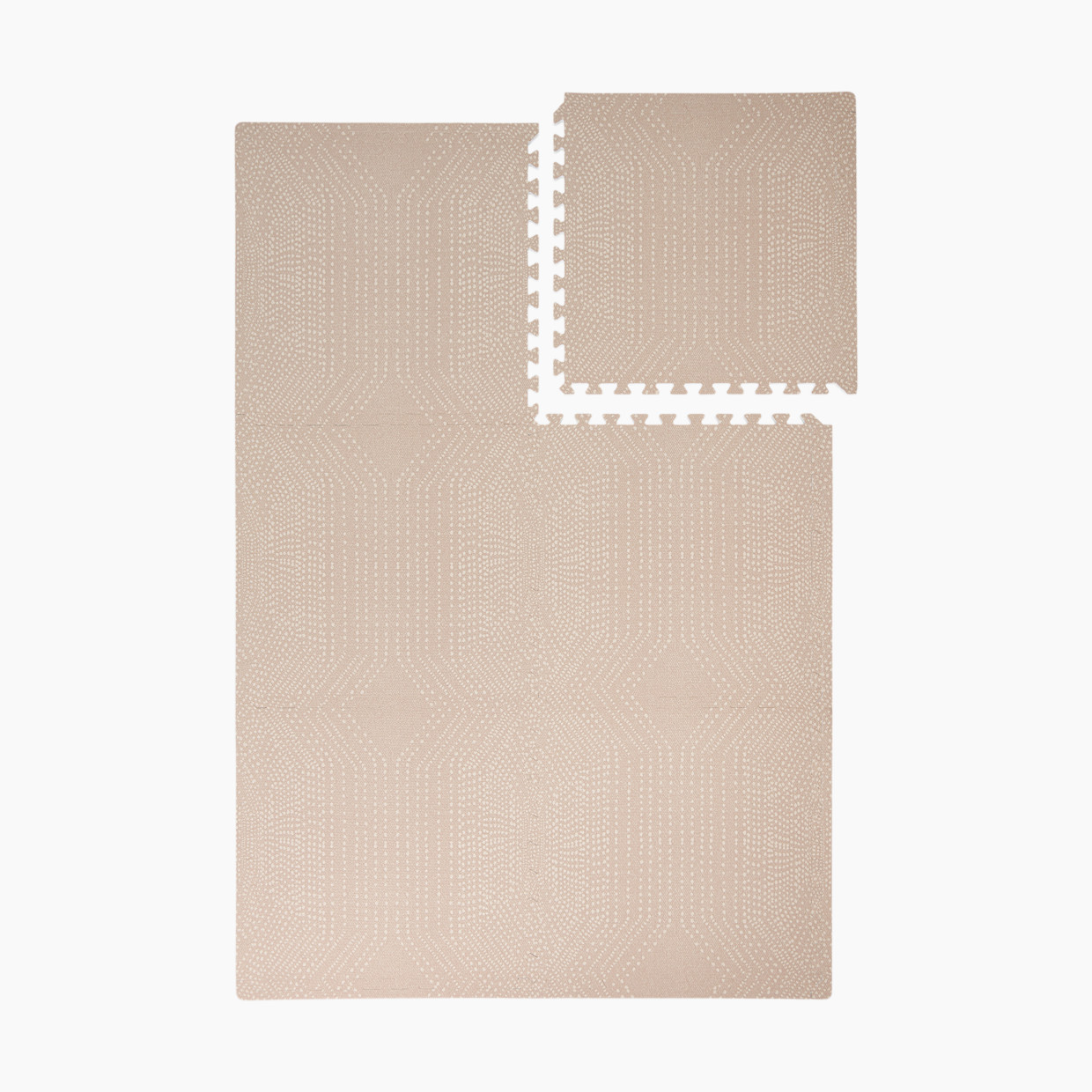 Toddlekind Haven Foam Play Mat | Deco Collection - Latte, 6X8.