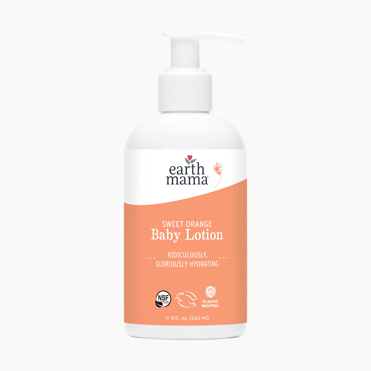 Earth Mama Baby Lotion - Sweet Orange, 8 Fl Oz.